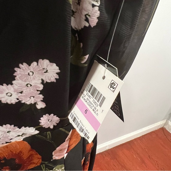 INC International Concepts Floral Black & Multicolored Halter Neck Maxi -Reemoly - Picture 11 of 12